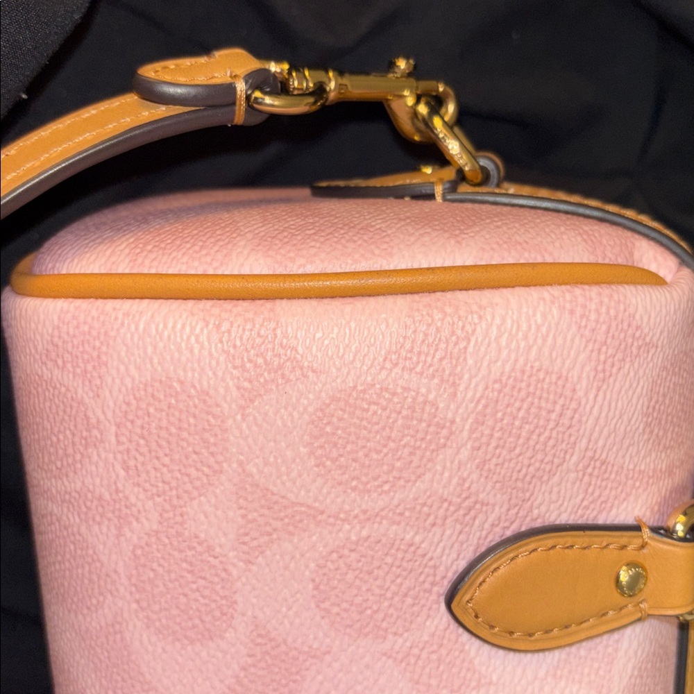 Coach Pink and Tan Satchel Bag - Picture 8 of 12